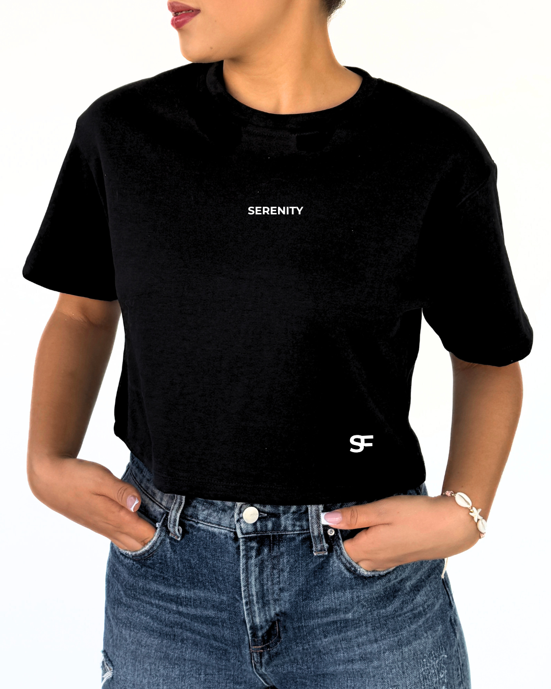 Crop Top de mujer negro