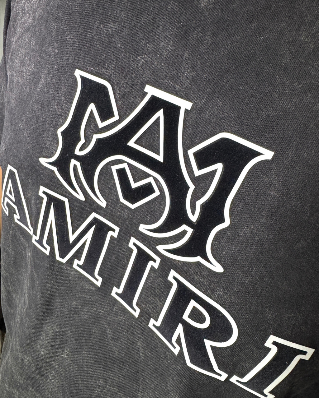 Camiseta básica pickling AMIRI negro-blanco