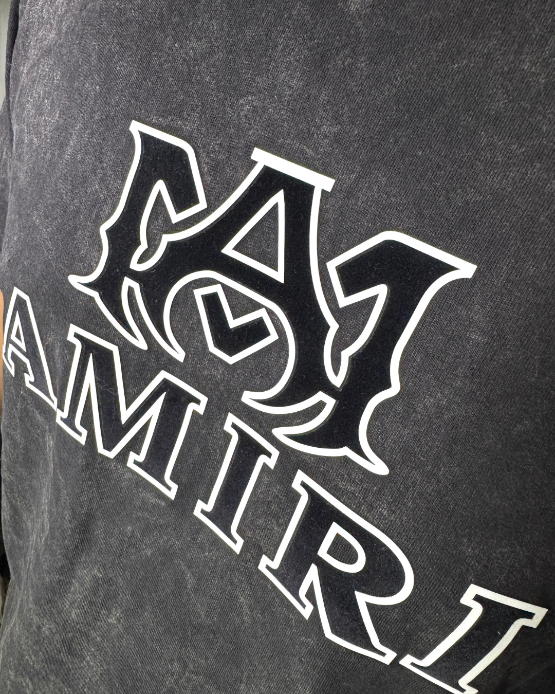 Camiseta básica pickling AMIRI negro-blanco