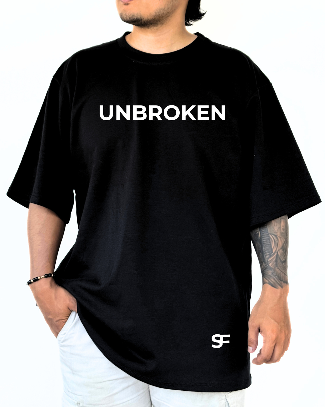 Camiseta oversize Qatar negro