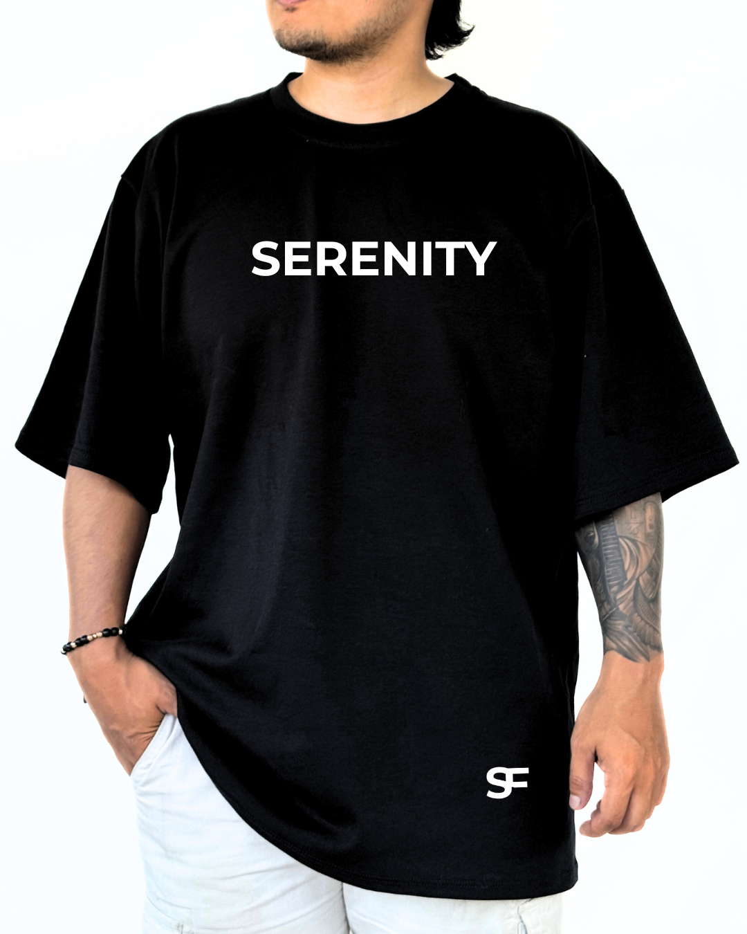 Camiseta oversize Qatar negro