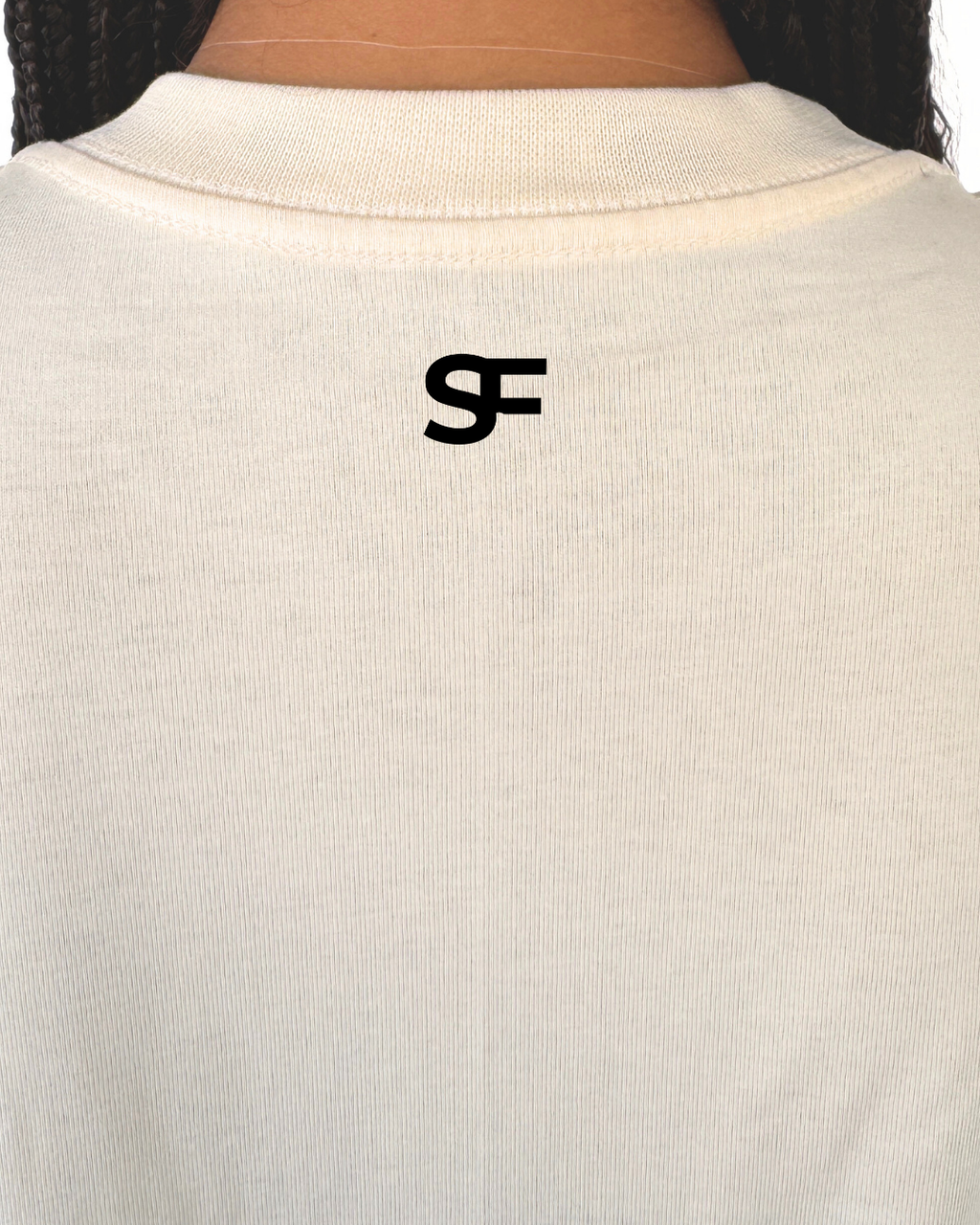 Camiseta De Mujer Oversize 265G Vainilla
