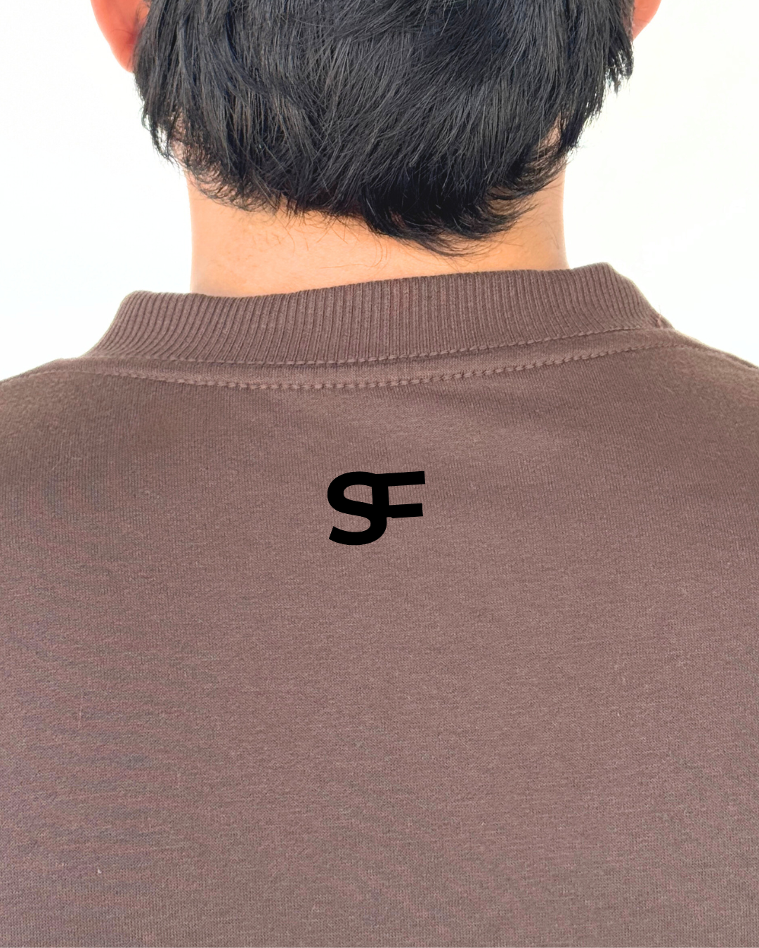Camiseta Oversize Burda 240G Cafe-Negro