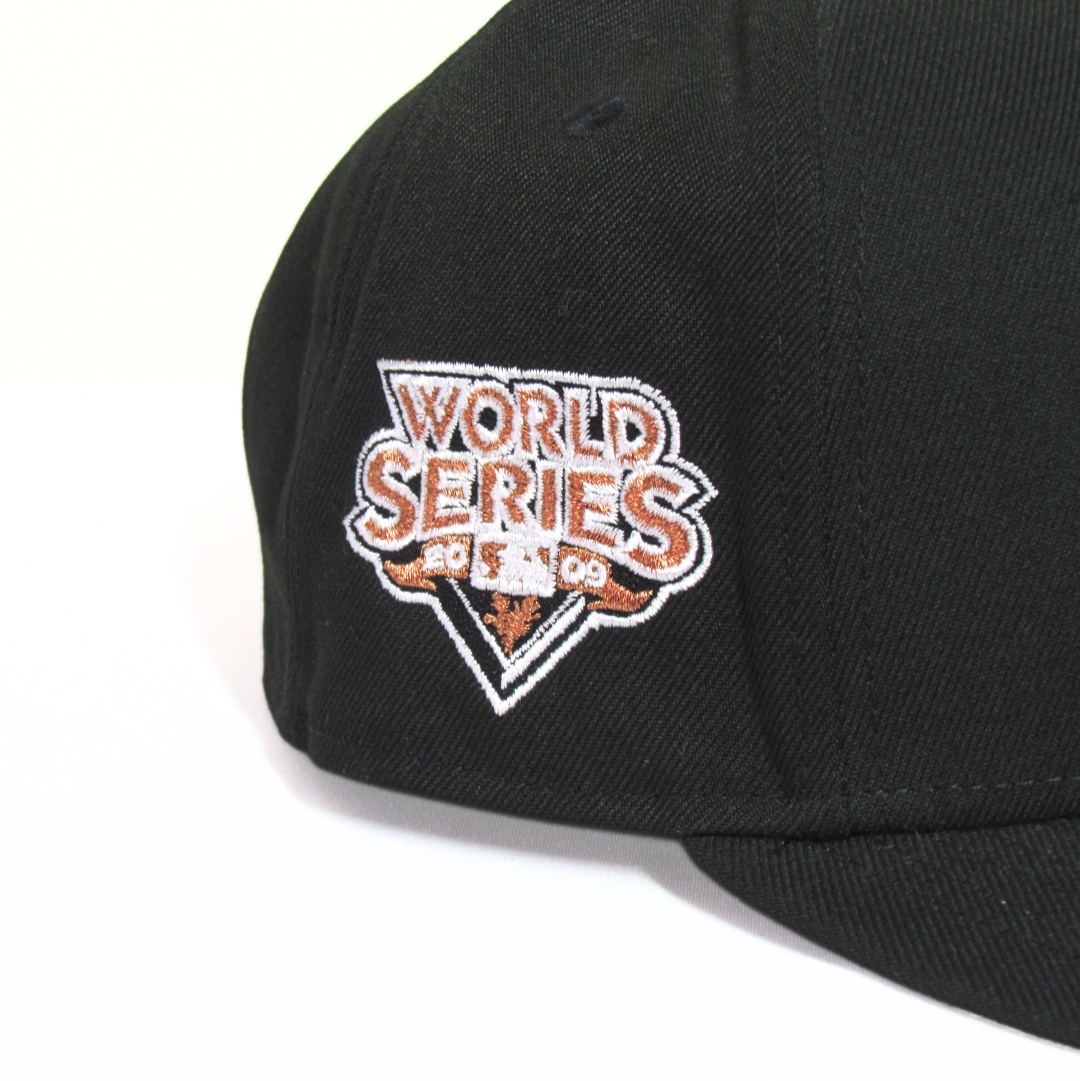 Gorra negra New Era New York palo de rosa