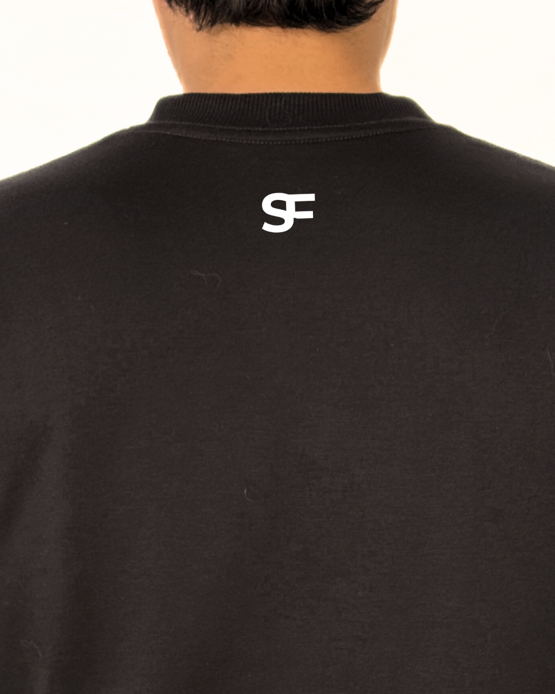 Camiseta Oversize Burda 240G Negro-Blanco