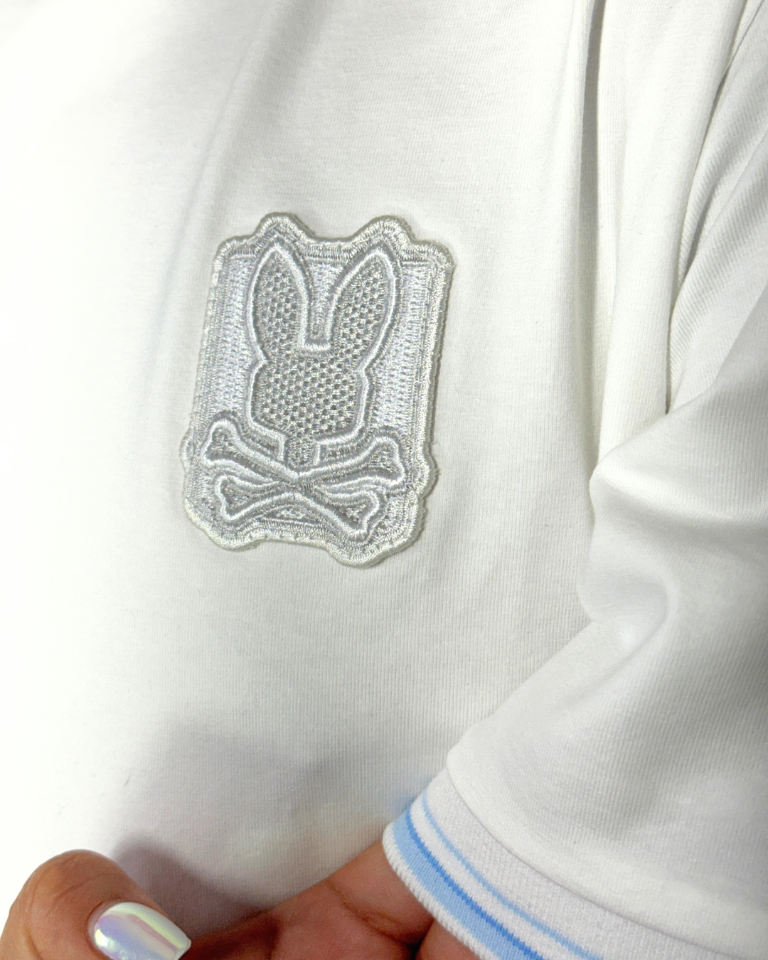 Camiseta básica psycho bunny blanco-azul