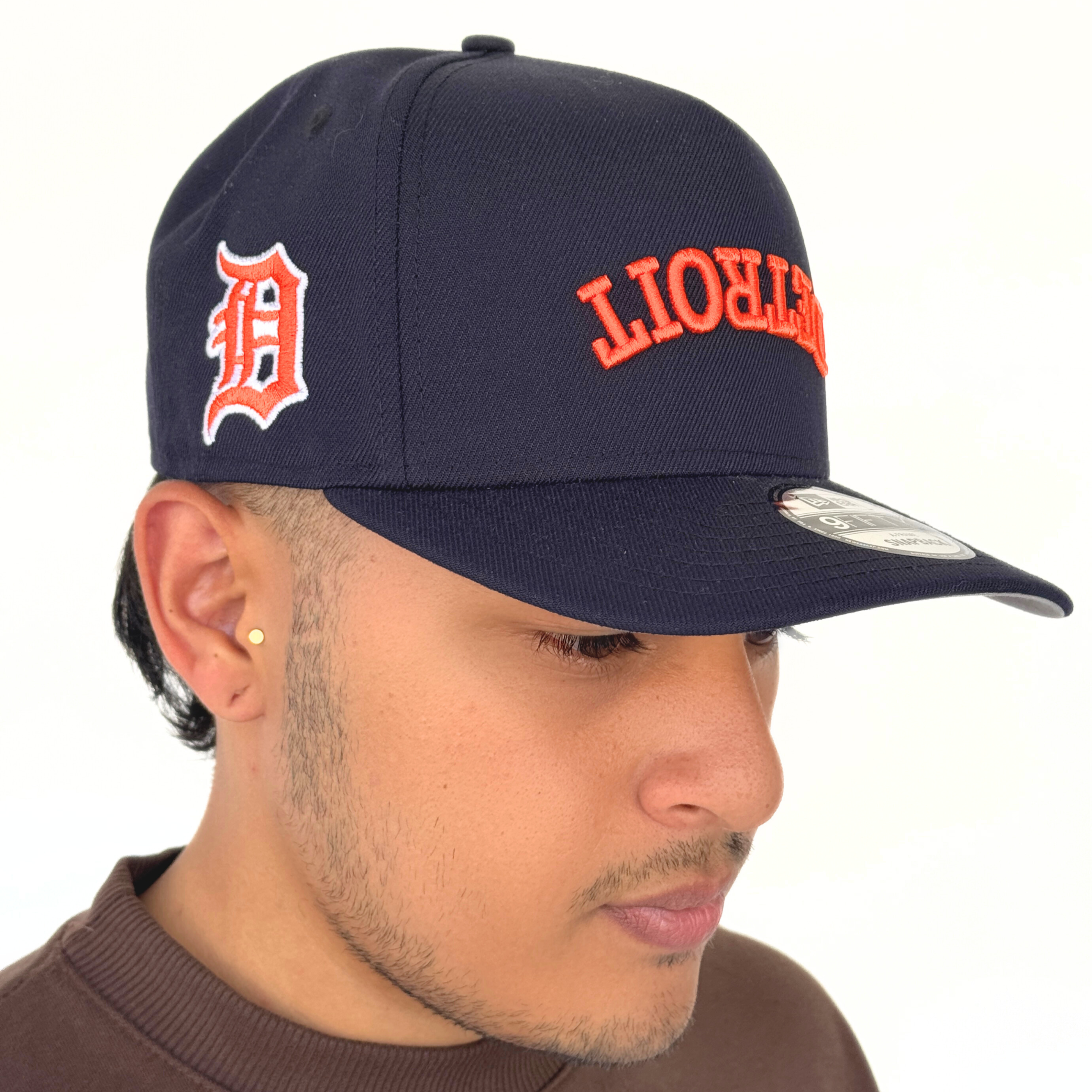 Gorra New Era Detroit Original Azul-Naranja
