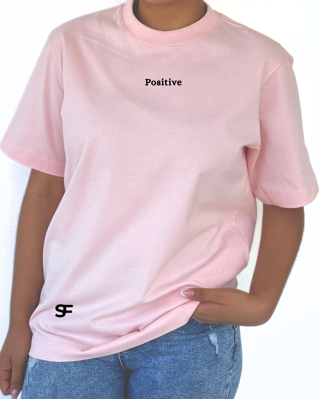 Camiseta De Mujer Oversize 265G Rosada