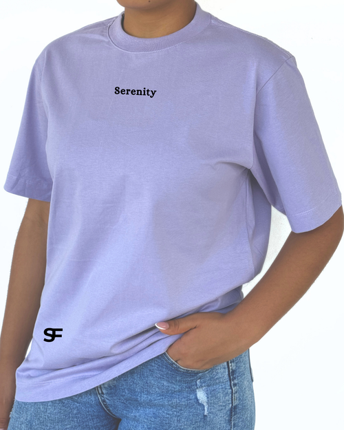 Camiseta De Mujer Oversize 265G  Lila