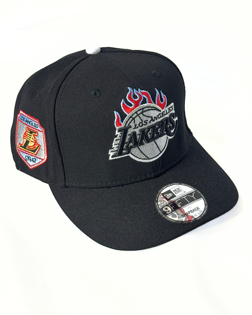 Gorra Lakers Negra- Azúl