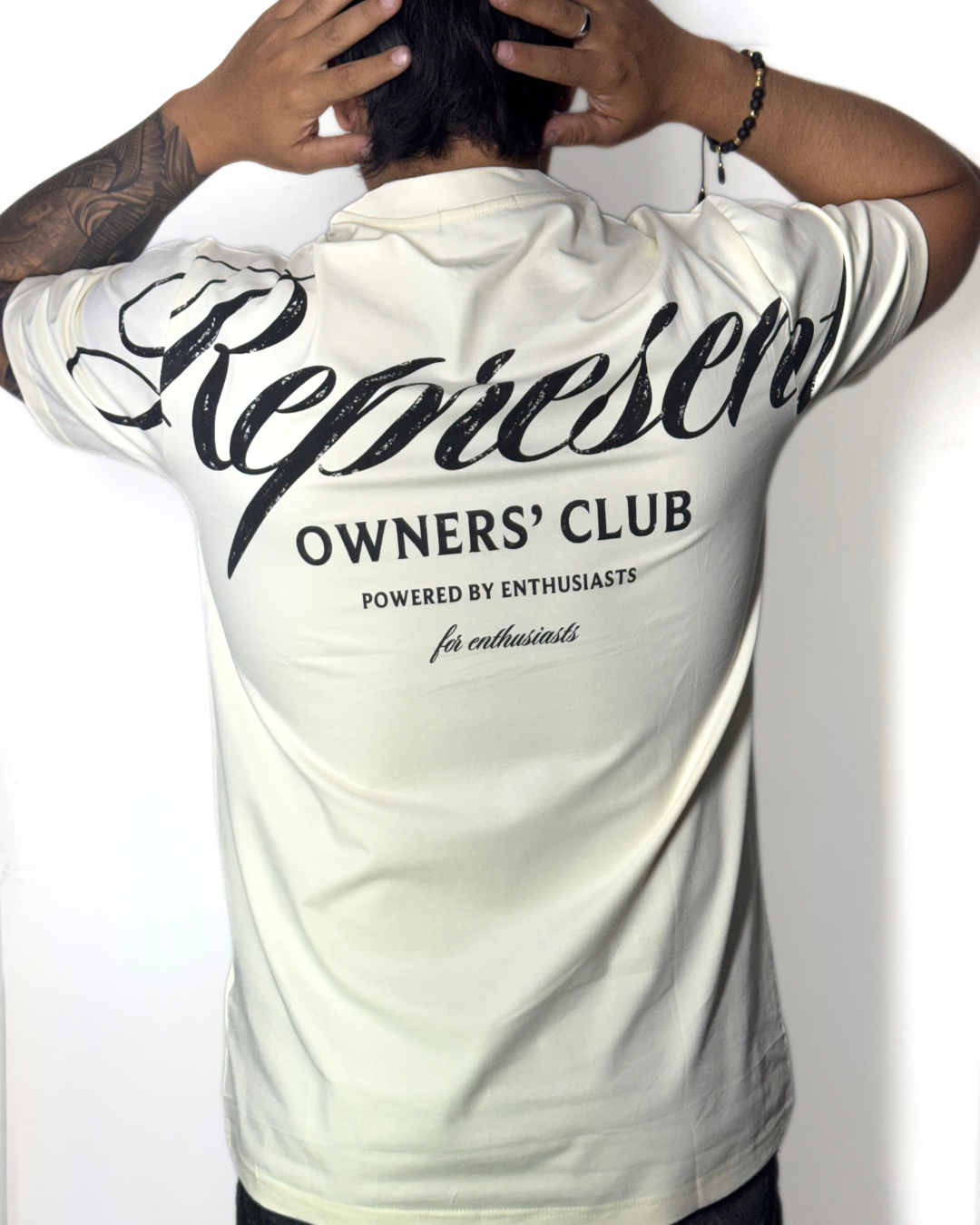 Camiseta Regular fit REPRESENT crema