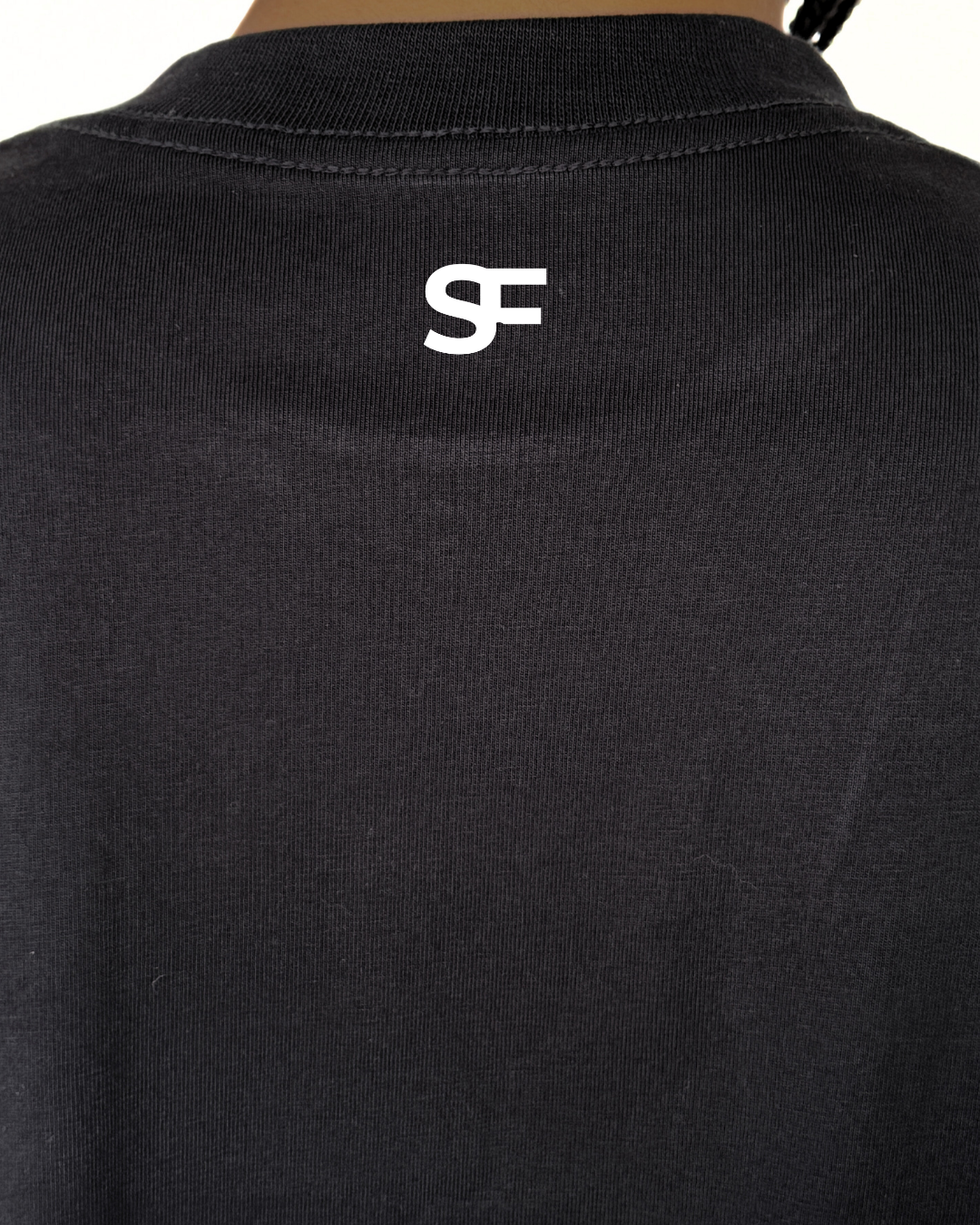 Camiseta De Mujer Oversize 265G Negra