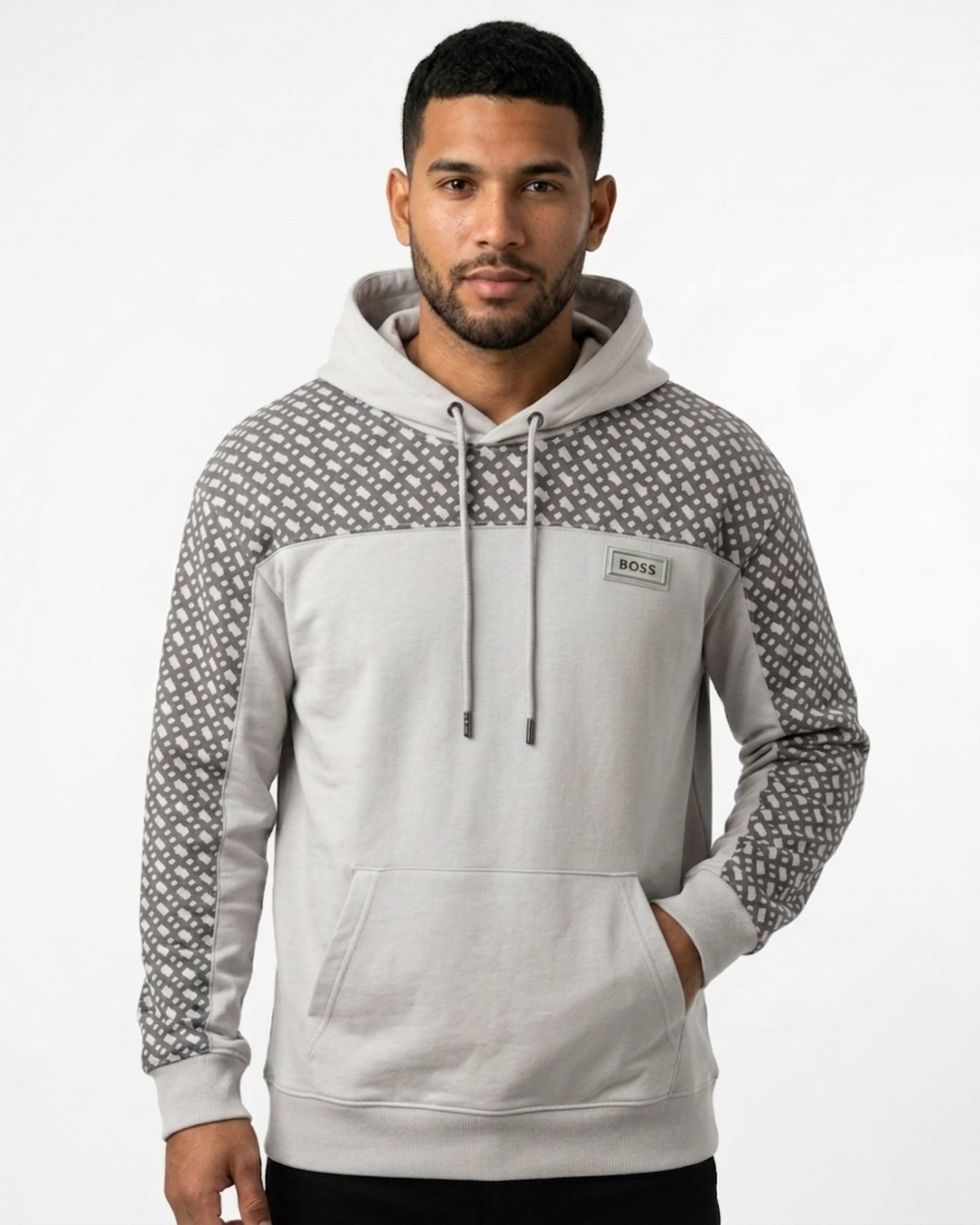 Hoodie Algodon Gris BSS