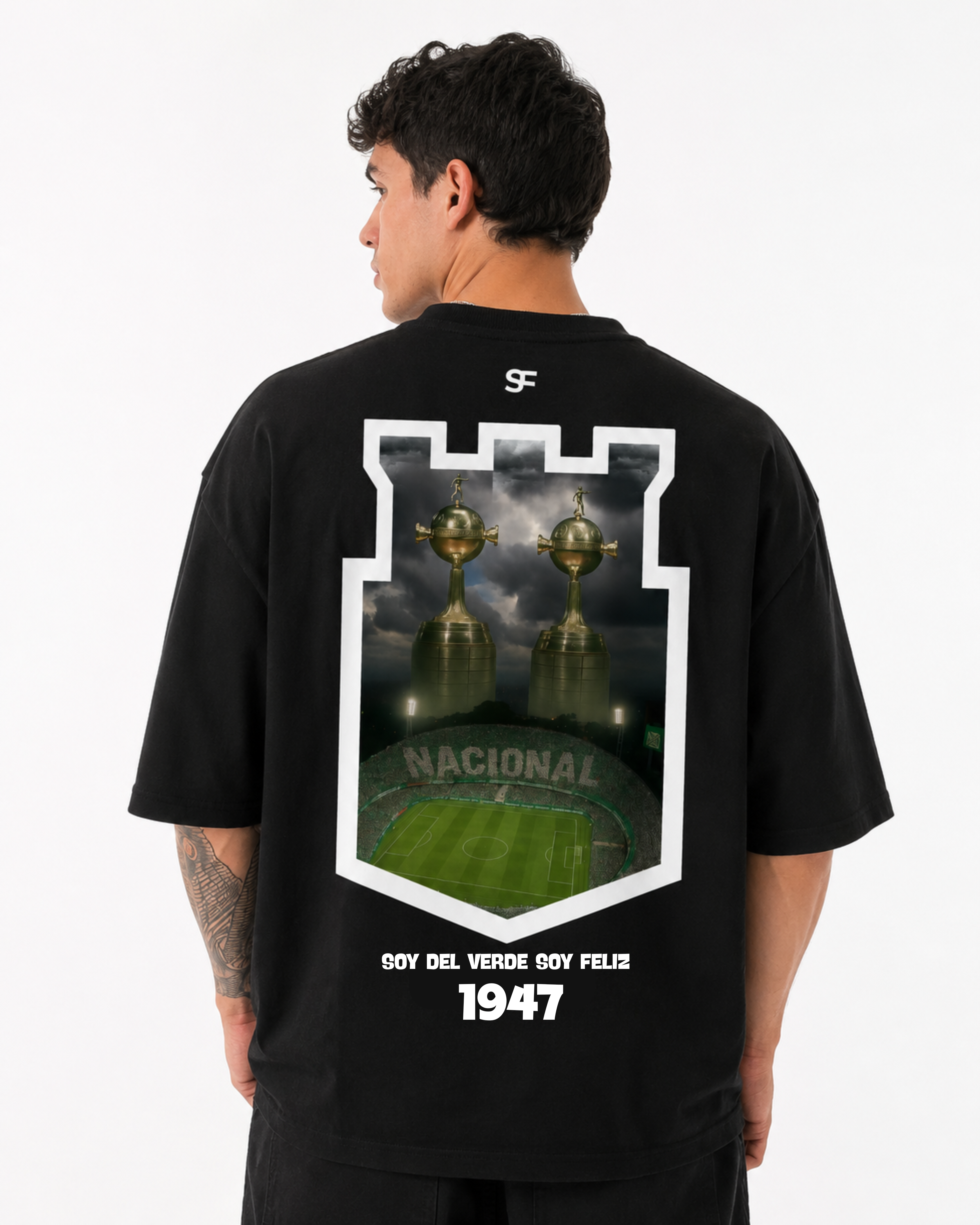Camiseta Atletico Nacional bicampeón Color Negro