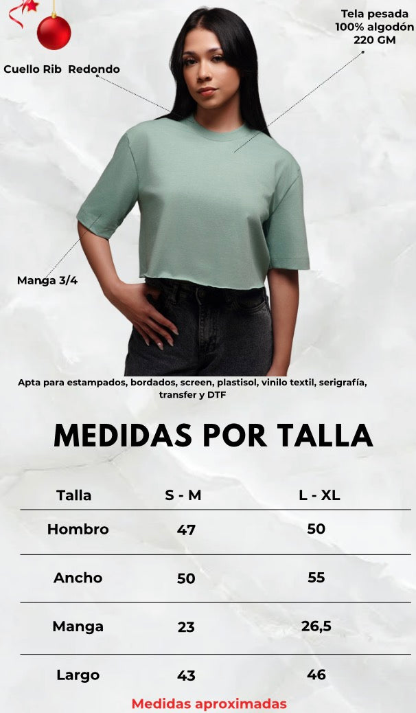 Blusa corta atlético nacional Negra