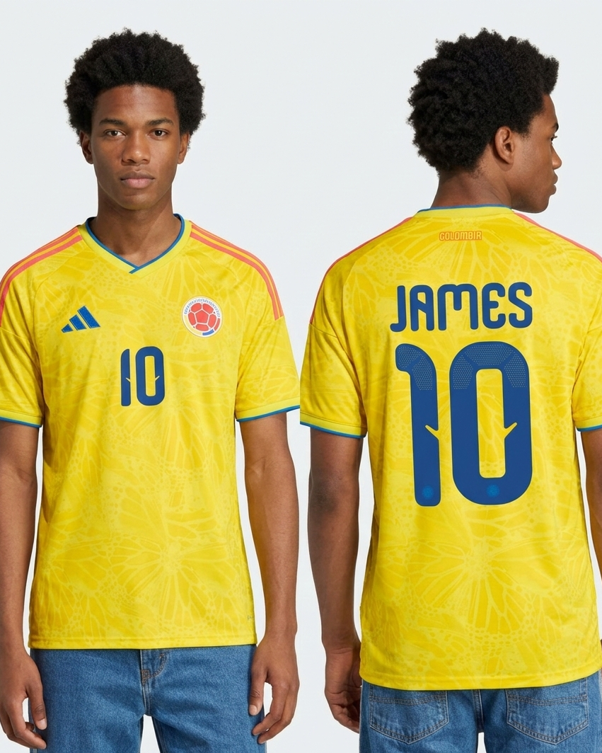Camiseta Deportiva Drifit Número Jugador COLOMBIA
