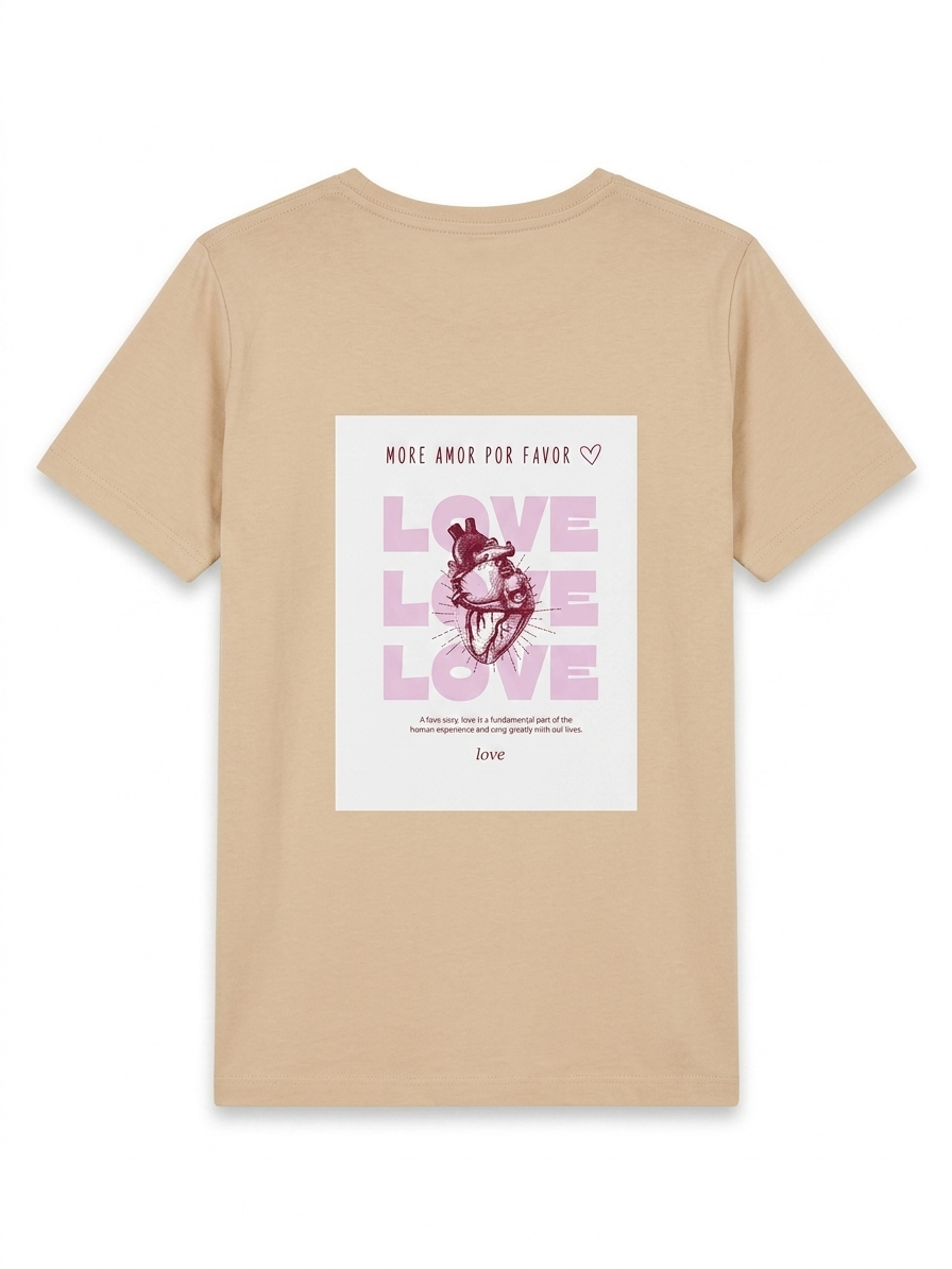 Camiseta de manga corta Café Claro