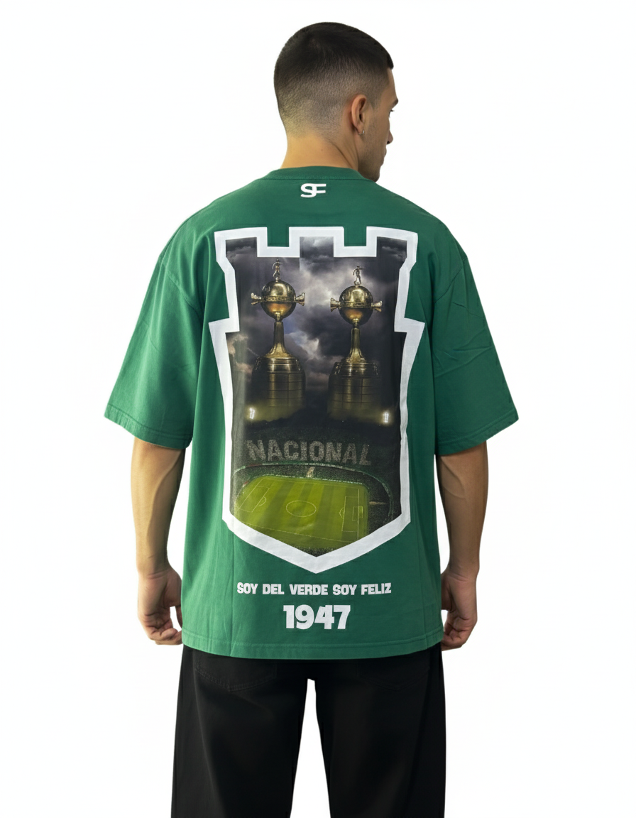 Camiseta Oversize Atletico Nacional 1947 Color Verde