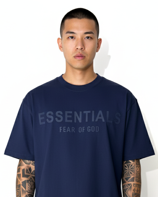 Camiseta Oversize Azul oscuro