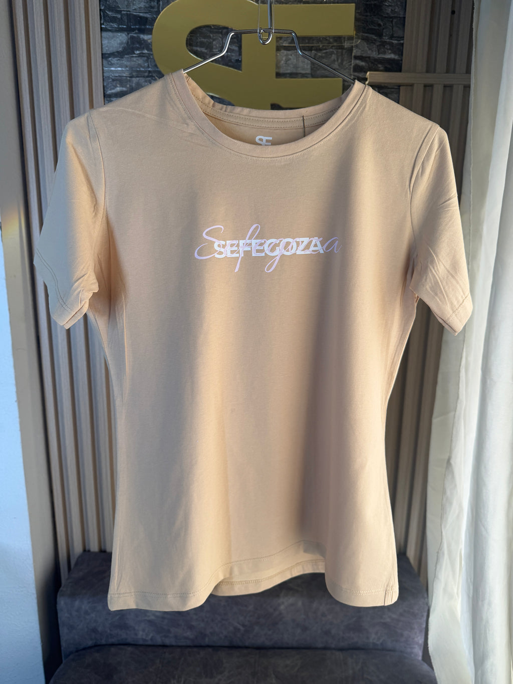 Camiseta de manga corta Café Claro