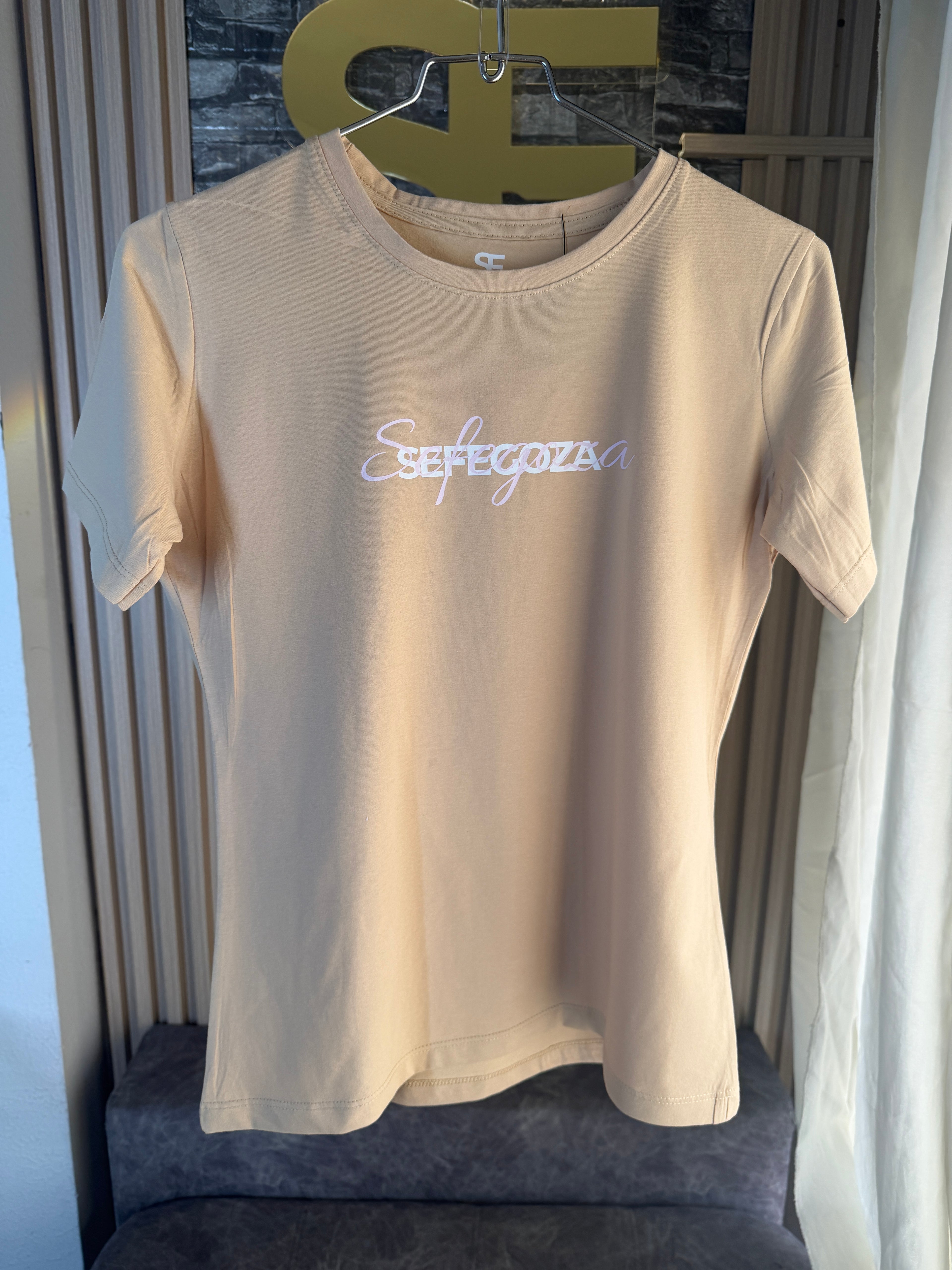 Camiseta de manga corta Café Claro