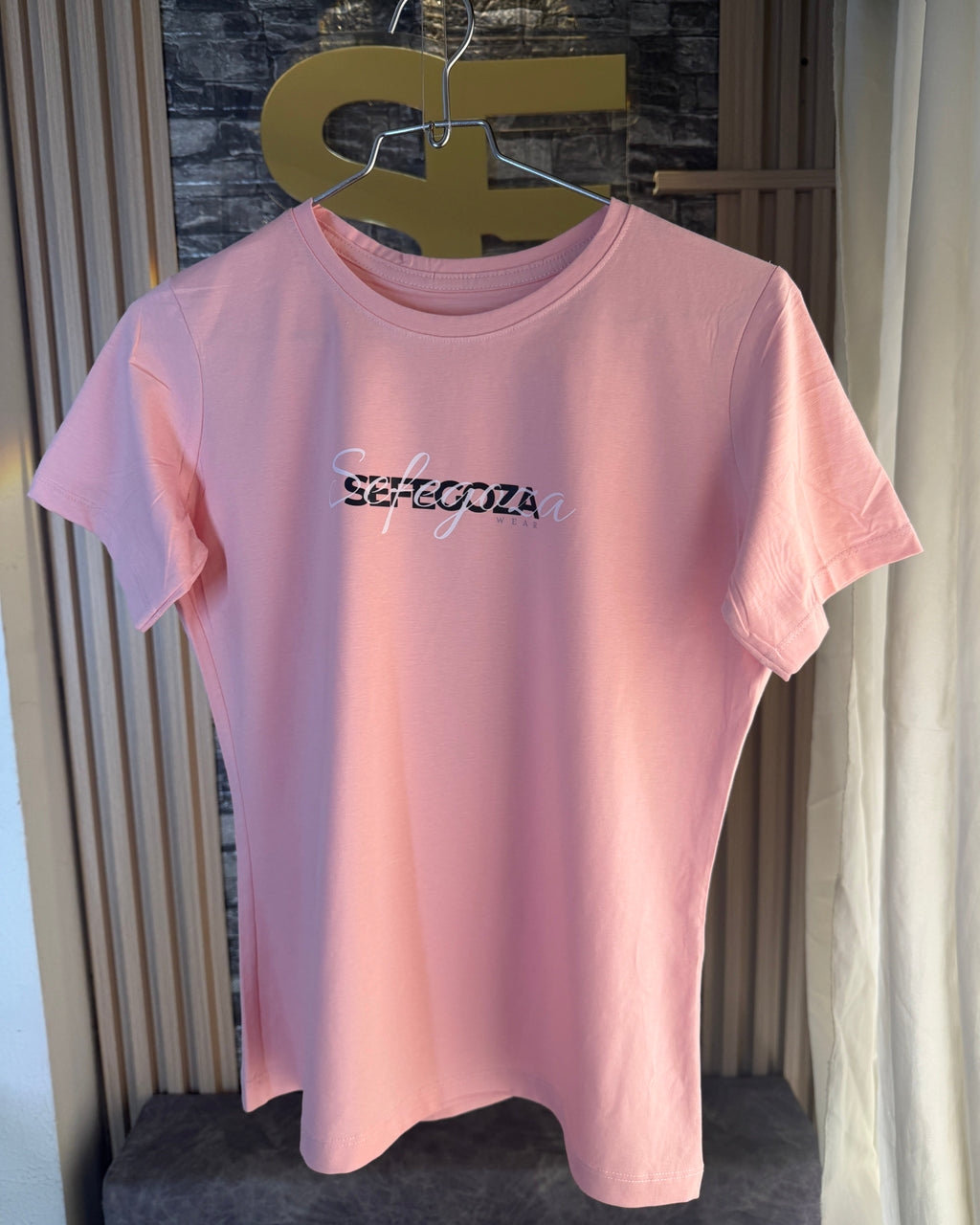 Camiseta de manga corta Elefante Rosa