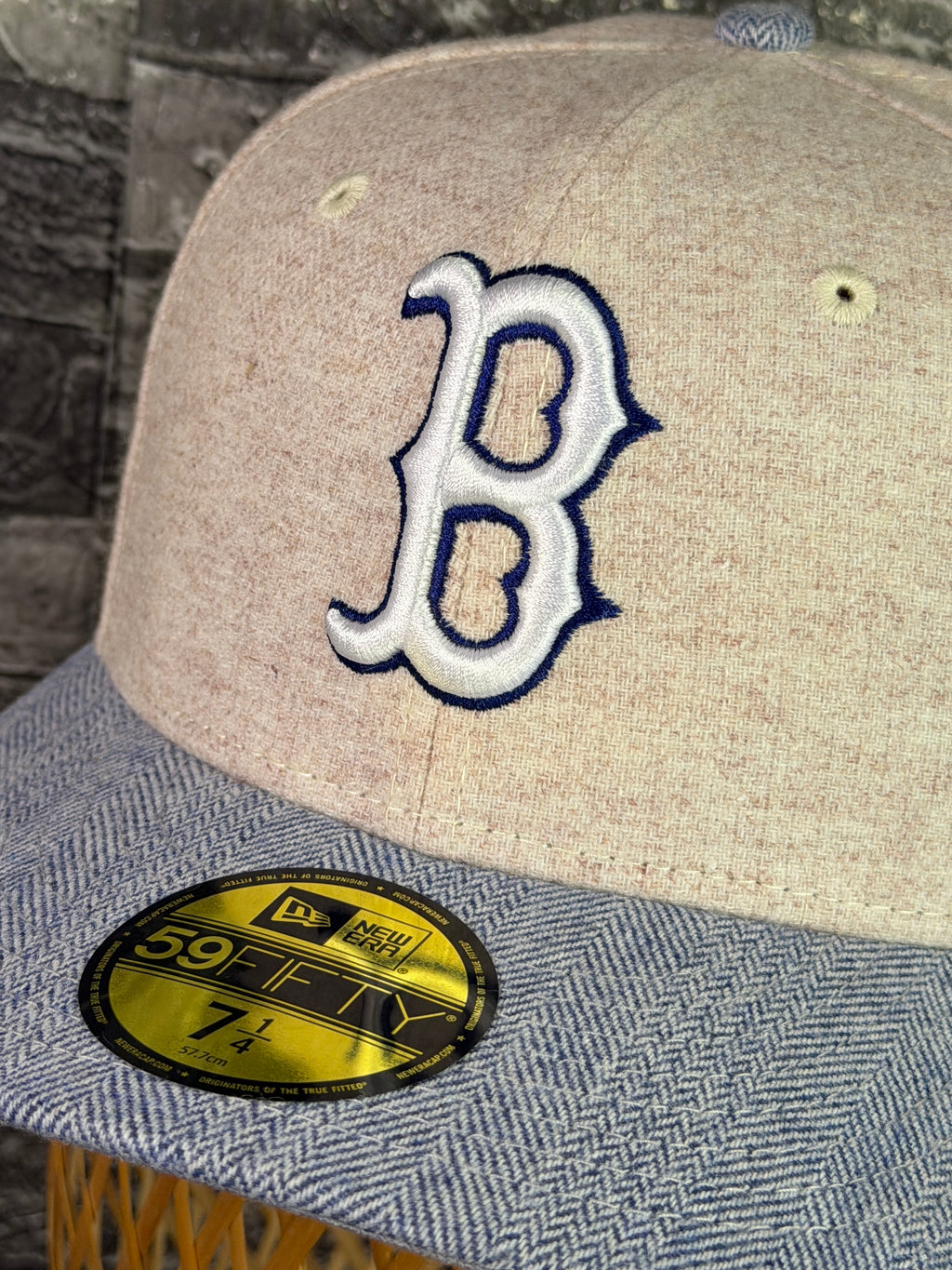 Gorra Boston Original Beige-Azul