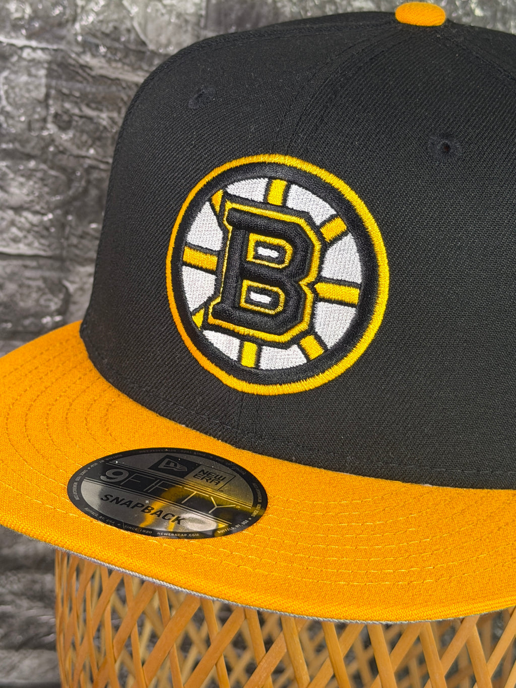 Gorra Boston Bruins Original Negro-Naranja