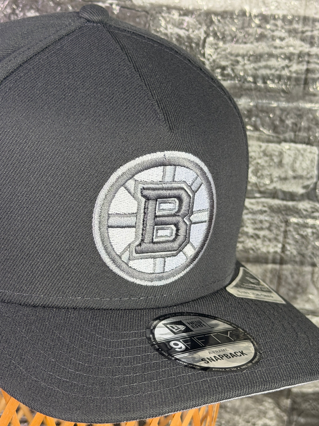 Gorra Boston Bruins Original Gris Grafito