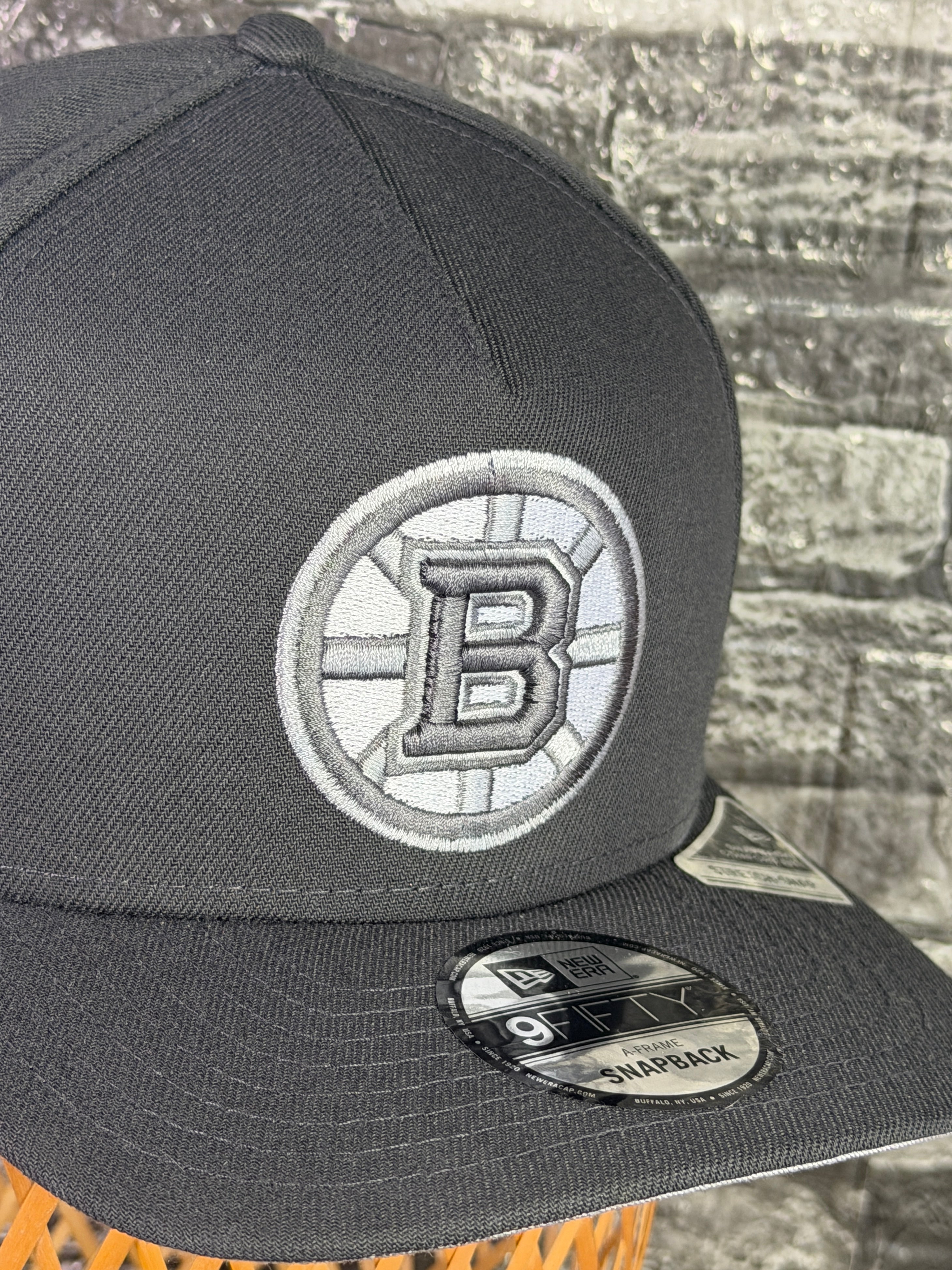 Gorra Boston Bruins Original Gris Grafito