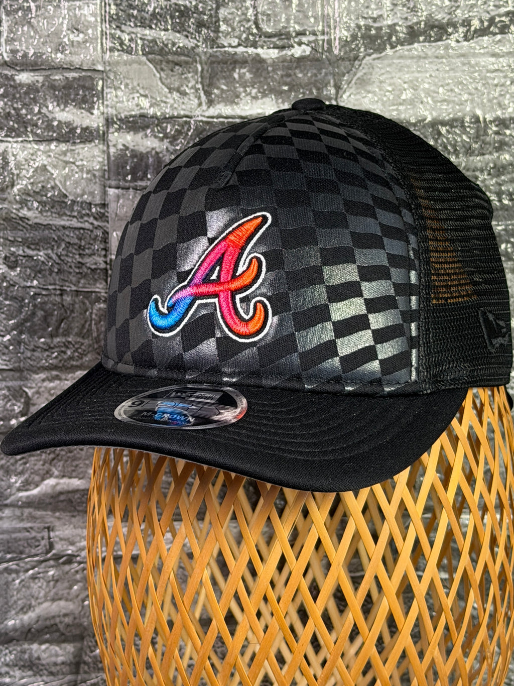 Gorra Atlanta Braves Original Mallada Negra