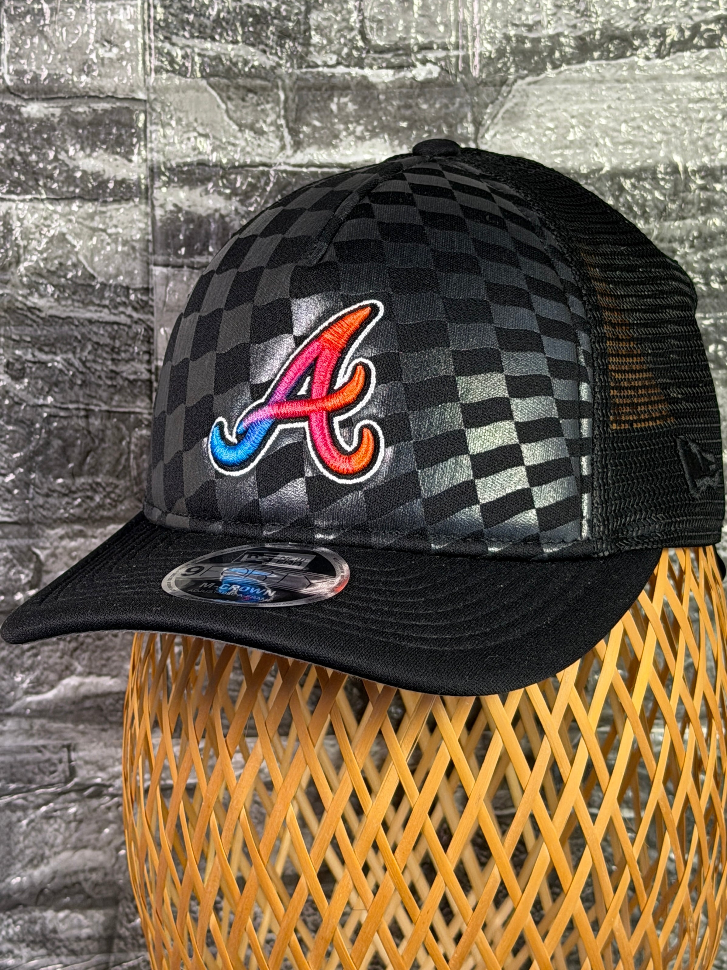 Gorra Atlanta Braves Original Mallada Negra