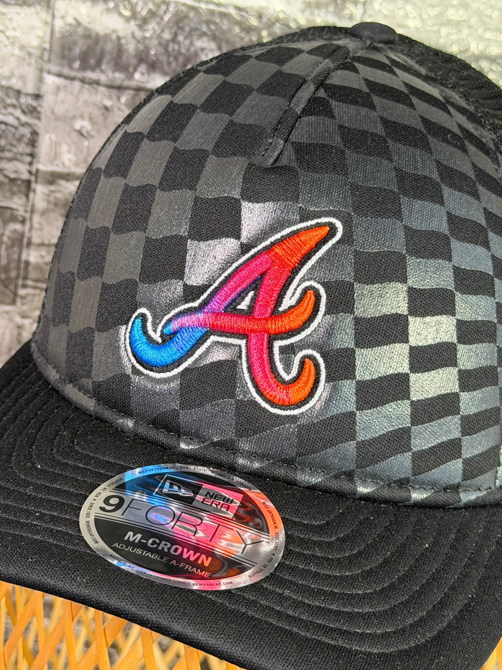 Gorra Atlanta Braves Original Mallada Negra