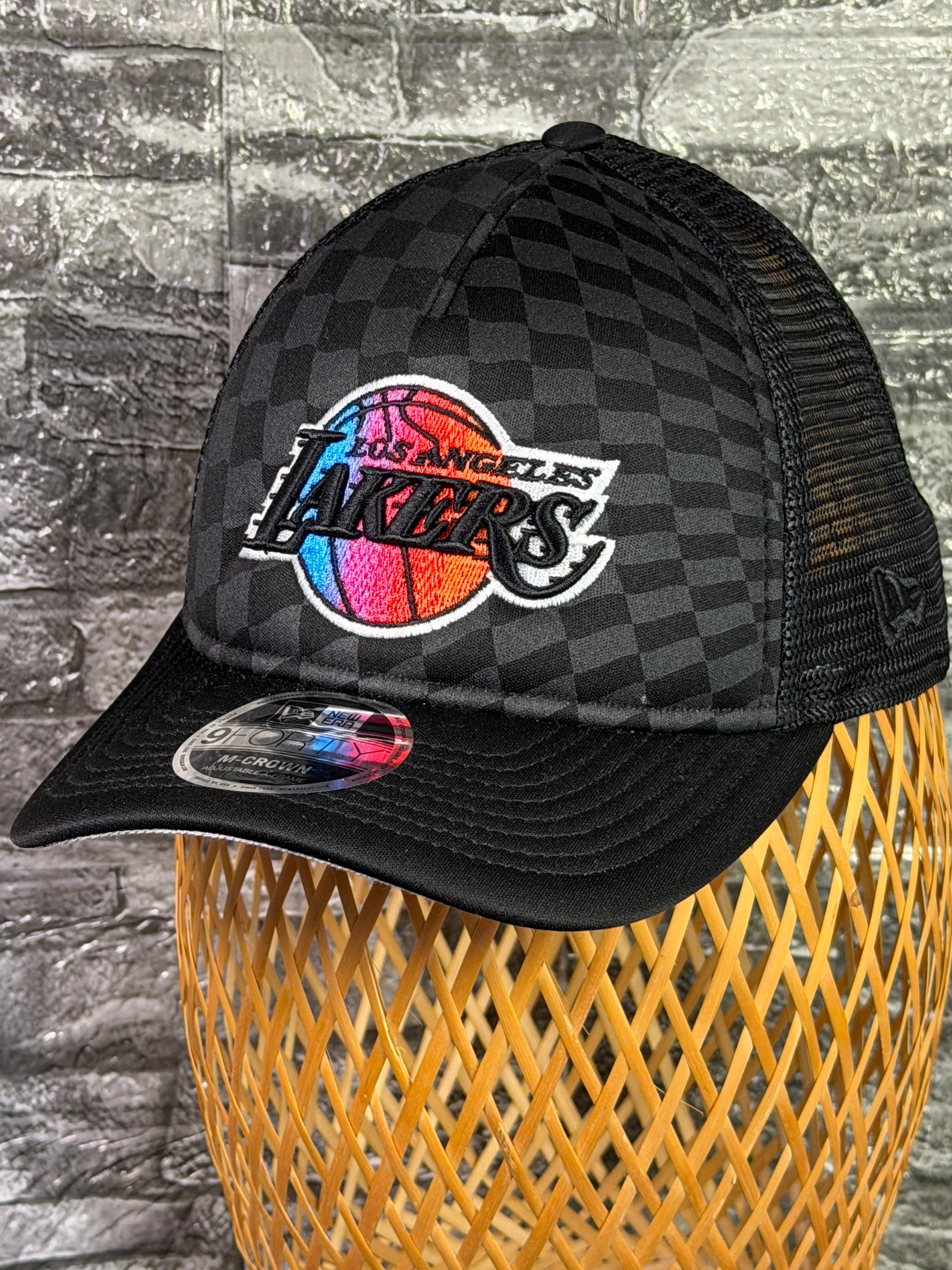 Gorra Lakers Original Mallada Negra