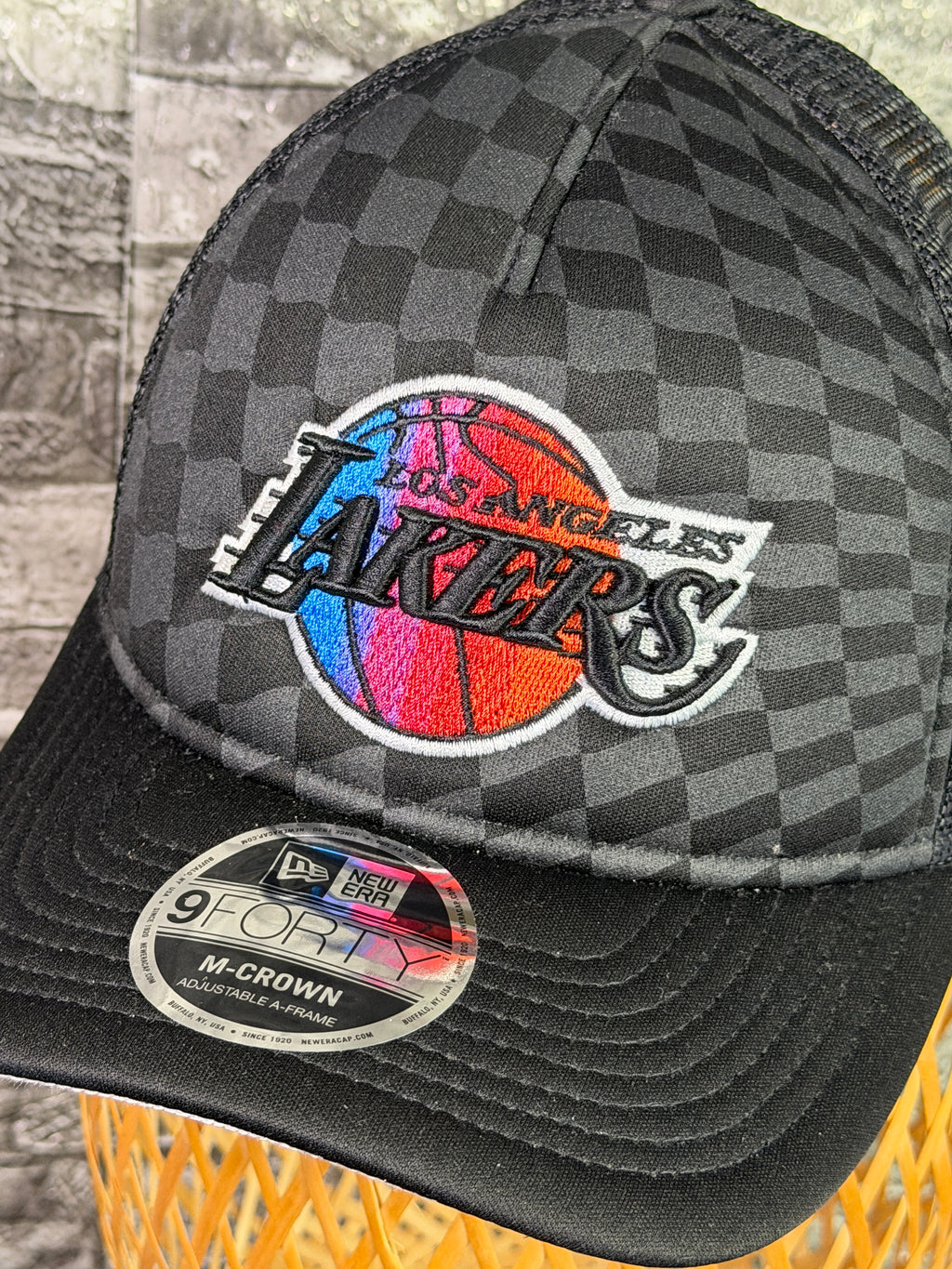 Gorra Lakers Original Mallada Negra