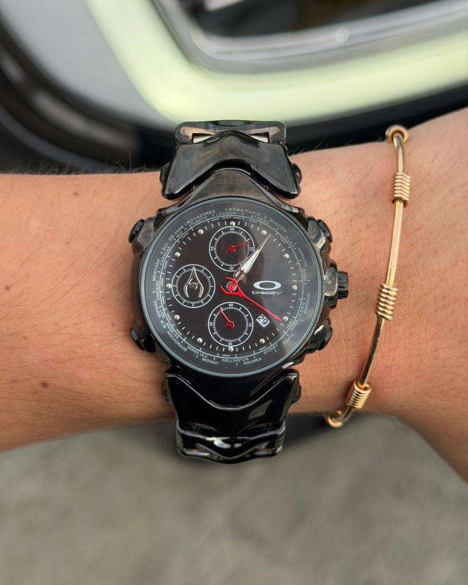 Reloj Okey Judge Negro Tablero Negro