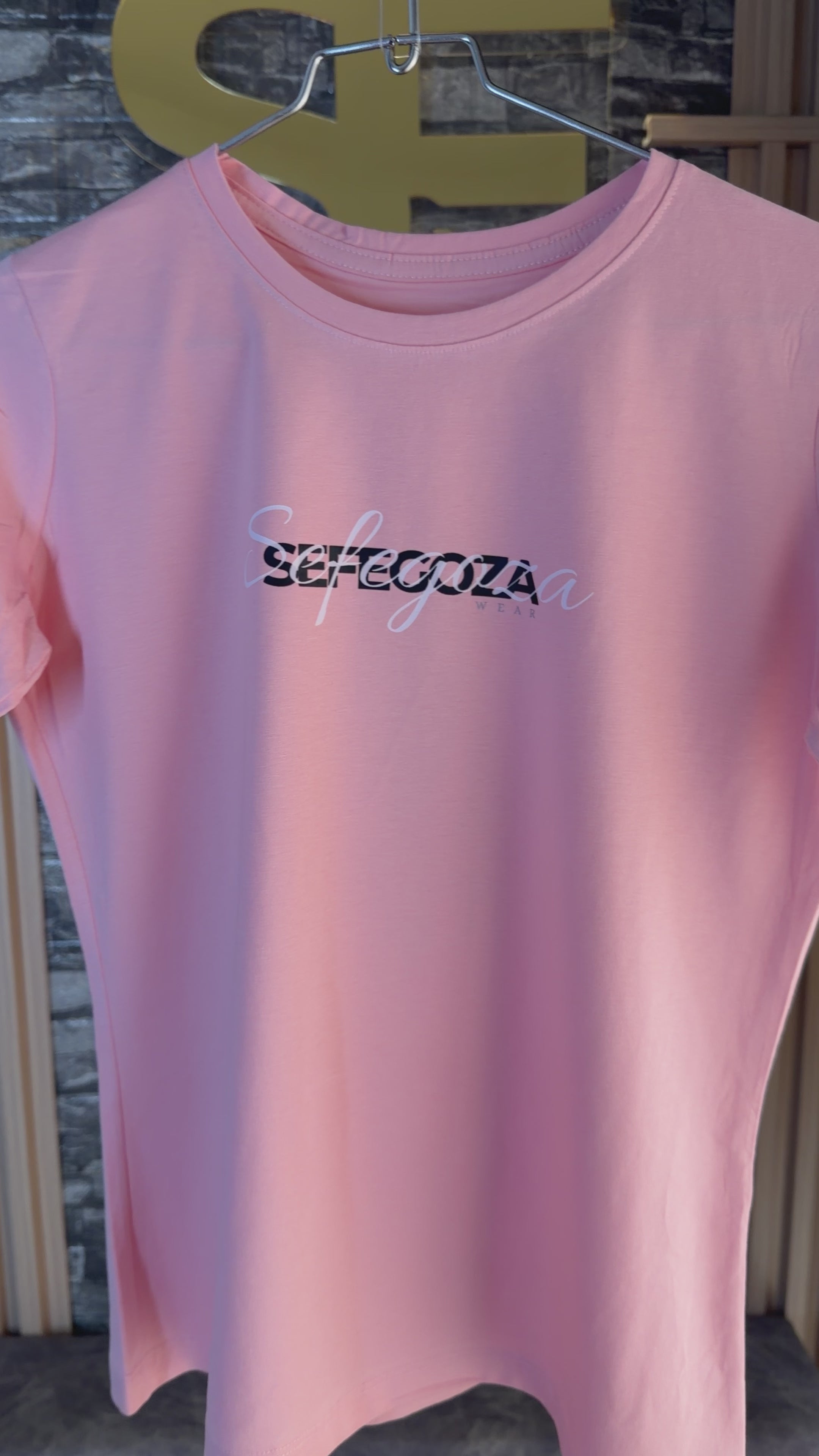 Camiseta de manga corta Elefante Rosa