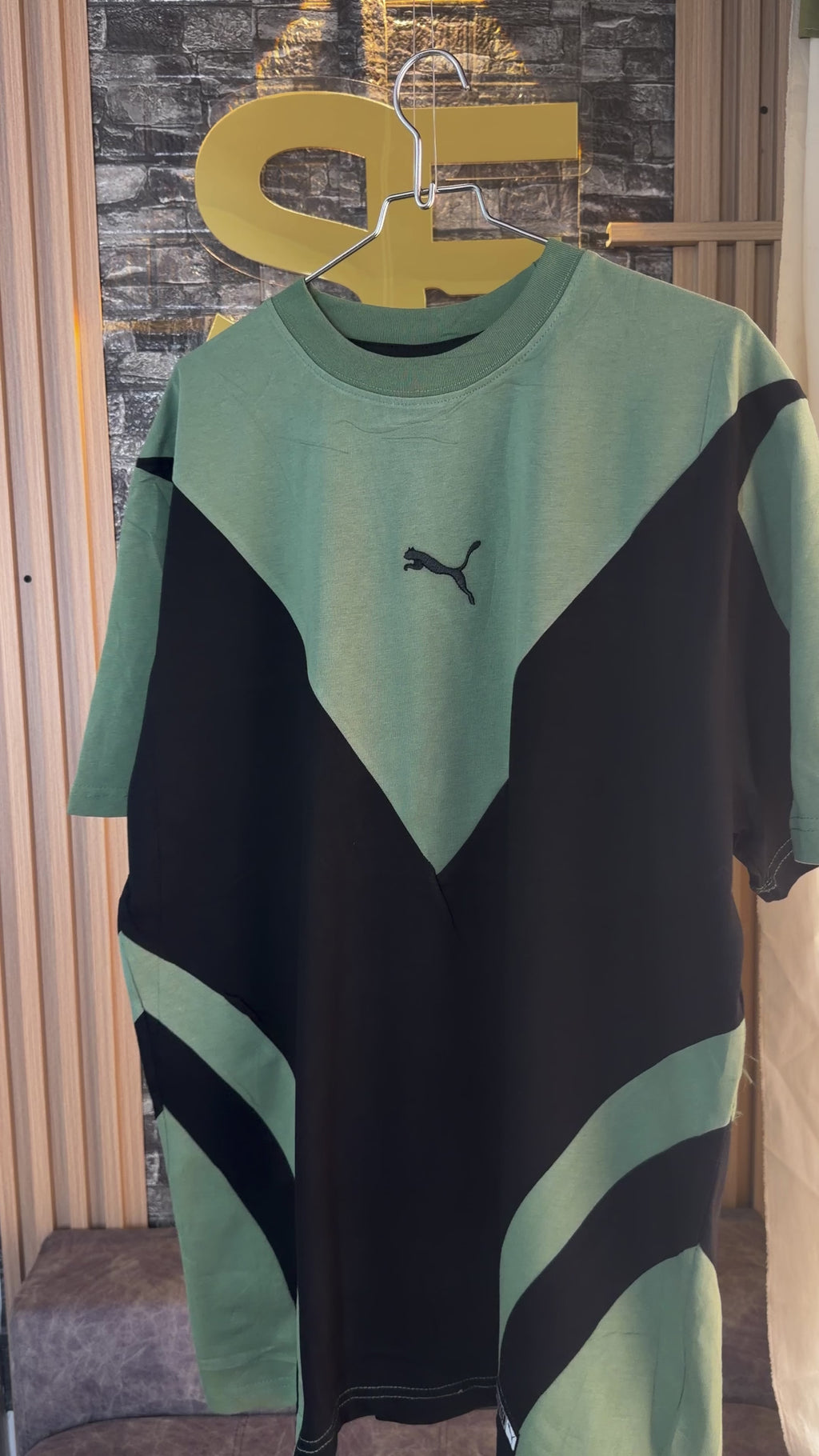 Camiseta Verde-Negro PMA